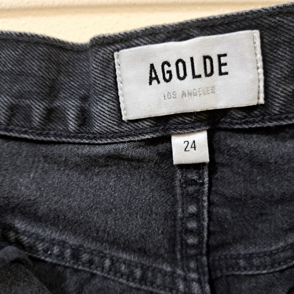 AGOLDE high rise jean short - Picture 6 of 8